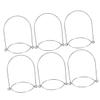PartyKindom 6Pcs Mason Jar Handles Tinplate Wire Hanger for Wide Mouth Mouth Jars Easy Assembly for Home Decor Outdoor Lanterns and Parties view 1