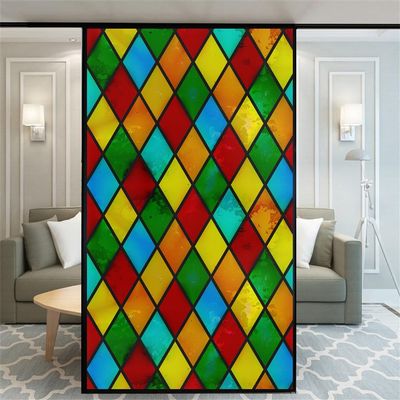 Xijier Stained Glass Window Film Non Adhesive Glass Windows Door Window Covering Decortive Window Tint 15.7"x23.6"(40x60cm)