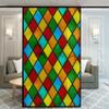 Xijier Stained Glass Window Film Non Adhesive Glass Windows Door Window Covering Decortive Window Tint 15.7"x23.6"(40x60cm) view 1