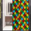 Xijier Stained Glass Window Film Non Adhesive Glass Windows Door Window Covering Decortive Window Tint 15.7"x23.6"(40x60cm) view 2