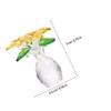 Cabilock 1pc Decorative Small Vase Unique Crystal Adornment for Home Decor for Desktop Rustic Farmhouse Aesthetic Design for Use view 2