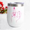 Bridal Gifts for Bride to be Engagement Gift Ideas- Unique 12oz Wine Tumbler, Bachelorette gifts, Bridal Wedding Shower Gift for Wifey, Bride Ring Finger Whiskey Glass view 1