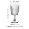 SUREK Beautiful Long Stem Wine Glass for Red and White Wine Cocktail glass beer cup 330ml/11.2oz for home bar personalise, Style 1 view 2
