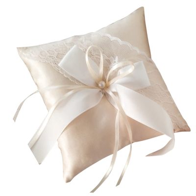 MERRYHAPY Wedding Pillow Cushion with Decoration Color Elegant Holder for Wedding Engagement Proposal Bridal Shower Romantic Party Supplies