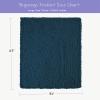 Bigacogo Chunky Knit Throw Blanket for Couch, 51x63 inches, 100% Hand Knitted with Thick Jumbo Chenille Yarn, Cozy Soft Large Rope Knot Cable Crochet Blankets for Sofa Bed Living Room, Deep Sea Blue view 2