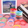 CCINEE 36pcs Jesus Loves You Bracelets Colorful Silicone Wristbands Rubber Bracelets Christian Jesus Wristbands Inspirational Bracelet for Men Women Party Favors view 4