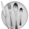 WHIERGGIN Silverware Set, 4/16/24/32/40/48 Pieces Silver Stainless Steel Cutlery And Spoon Set Matte Steak Cutlery (Color : Silver, Size : 1Set-4Pcs) view 1