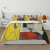 RIVINE Pablo Picasso Style Duvet Cover Set 3 Pieces Dora Maar with Cat Soft Breathable Bedroom Bedding Set with 2 Pillow Shams Zipper 4 Ties Oversize King view 2