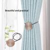 WEAREZ Creative Hundred Curtain Hooks Ties, Round Magnetic Curtain Tiebacks, 40cm/15.7in, 2 Pieces view 3