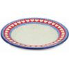Polmedia Polish Pottery Pasta Bowl 9-inch - Love Struck Pattern Handmade in Boleslawiec Poland by Ceramika Artystyczna + Certificate of Authenticity view 2