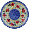 Polmedia Polish Pottery Lunch Plate UNIKAT - Rainbow Field Pattern Handmade in Boleslawiec Poland + Certificate of Authenticity view 1