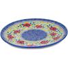 Polmedia Polish Pottery Lunch Plate UNIKAT - Rainbow Field Pattern Handmade in Boleslawiec Poland + Certificate of Authenticity view 2