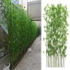 Outdoor Artificial Bamboo Tree 3 4 5 ft 6 6.5 7 foot Tall, Fake Bamboo Silk Faux Tree Plant with Leaves for Garden Fence Privacy Decor Screen Courtyard Entrance ( Color : 20 Bamboo , Size : 1.5m/4.9ft view 1