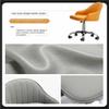 HOBIBA Computer Chair Home Sedentary Backrest Leisure Office Seat Girls Cute Bedroom Student Desk Swivel Chair Office Chairs(Size:A,Color:Orange) view 3