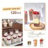 ALEXPRE 240 Packs 2/3 oz Mini Dessert Cups with Spoons, Square/Round/Round Goblet Clear Dessert Parfait Cups, Mini Plastic Dessert Cups Small Reusable Fruit Ice Cream Pudding Appetizer Cup Bowls view 4