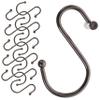 SHOWERORO 12pcs Shower Curtain Hooks Sliding Bathroom Curtain Hangers for Shower Rods for Bathroom Bedroom and Living Room Use view 1