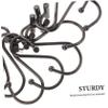 SHOWERORO 12pcs Shower Curtain Hooks Sliding Bathroom Curtain Hangers for Shower Rods for Bathroom Bedroom and Living Room Use view 3
