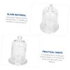 ABOOFAN Candle Cup Tabletop Candle Holder Glass Tea Light Stand Glass Candle Holder Desktop Tea Light Holder Desk Candlestick Desktop Candlestick Desktop Tea Light Stand Glass Candle Stand view 2