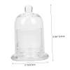 ABOOFAN Candle Cup Tabletop Candle Holder Glass Tea Light Stand Glass Candle Holder Desktop Tea Light Holder Desk Candlestick Desktop Candlestick Desktop Tea Light Stand Glass Candle Stand view 4