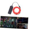Ciieeo 2m Red El Wire Light Strip Energy Saving Led Rope for Halloween Christmas Parties Decoration Safe for Boys and Girls Battery Operated Illumination view 2