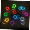 Ciieeo 2m Red El Wire Light Strip Energy Saving Led Rope for Halloween Christmas Parties Decoration Safe for Boys and Girls Battery Operated Illumination view 3