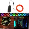 Ciieeo 2m Red El Wire Light Strip Energy Saving Led Rope for Halloween Christmas Parties Decoration Safe for Boys and Girls Battery Operated Illumination view 4