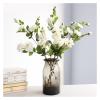 HASMI Artificial Flowers Simulated Rose Branch Home Wedding Banquet Birthday Valentine's Day Artificial Flower Decoration Silk Vase Flower Arrangement Fake Flowers (Color : White) view 2
