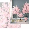 Artificial Cherry Tree Weeping Cherry Tree White Cherry Tree for Indoor Outdoor Home Office Party Table Center Wedding (Light Pink, 3.6FT/110CM) view 3