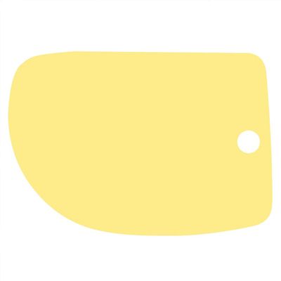 Baking Scrapers Cream Spatulas Pastry Tools Food grade Kitchen (Yellow)