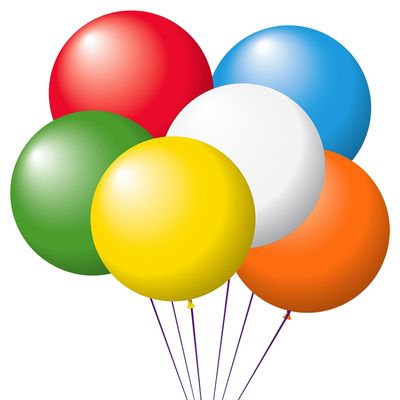24" Jumbo Assorted Latex Balloons with White Color - Premium Round Balloons for Festive Auto Decor - 6 Different Vibrant Color Giant Balloons with Long-Lasting Flight - Bulk Pack of 100 Balloons