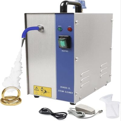 ZXSYYDS Gold Silver Gemstone Cleaning Steaming Machine,Jewelry Steamer Steam Cleaner with Foot Switch, Goldsmith for Home Industrial,for All Kinds of Gold & Silver Jewel,2L