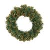 HOOTNEE 30cm Christmas Pine Wreath PVC Decor Lifelike Artificial Wreath Unlit Wall Door Window view 1