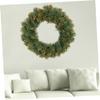 HOOTNEE 30cm Christmas Pine Wreath PVC Decor Lifelike Artificial Wreath Unlit Wall Door Window view 2