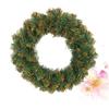 HOOTNEE 30cm Christmas Pine Wreath PVC Decor Lifelike Artificial Wreath Unlit Wall Door Window view 4
