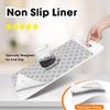Gopas Drawer and Shelf Liner for Kitchen Cabinets Non-Adhesive, Non-Slip Cabinet Liner Shelf Paper Strong Grip Waterproof Easy to Clean for Kitchen Shelves Cupboard, Gray Lantern,12IN X 20FT view 2
