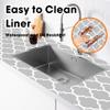 Gopas Drawer and Shelf Liner for Kitchen Cabinets Non-Adhesive, Non-Slip Cabinet Liner Shelf Paper Strong Grip Waterproof Easy to Clean for Kitchen Shelves Cupboard, Gray Lantern,12IN X 20FT view 3