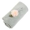 Ciieeo 1pc Coral Fleece Round Hand Towels for Kitchen and Bathroom Soft Highly Absorbent Towel for Wiping Hands Decorative and Functional Accessory Green view 1