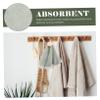 Ciieeo 1pc Coral Fleece Round Hand Towels for Kitchen and Bathroom Soft Highly Absorbent Towel for Wiping Hands Decorative and Functional Accessory Green view 2