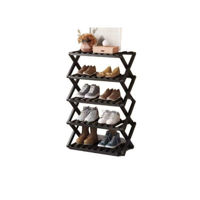 LICONG-2019 Slim Shoe Organiazer, Doorway Home Storage Gods Dormitory Collapsible Small Shoe Cabinet Free Installation Shoe Rack Simple,Decorative Shoe Rack for Front Door Entrance (Size : M), Medium