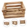 Cabilock Retro Wooden Crate Box Vintage Storage Boxes Lids Wooden Organizer for view 2