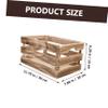 Cabilock Retro Wooden Crate Box Vintage Storage Boxes Lids Wooden Organizer for view 4