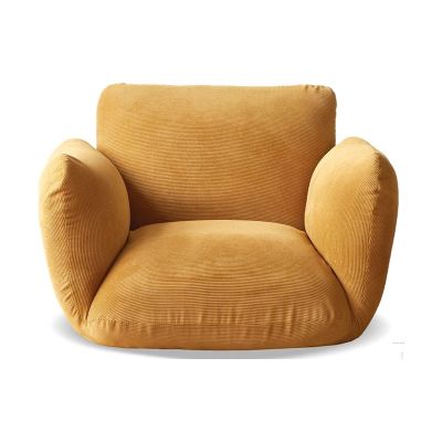 Floor Chair, Lazy Sofa Chair with 5 Adjustable Position Armrests and Backrest, Padded Floor Seating Chair, Couch Recliner for Home, Living Room, Bedroom Floor Gaming Chair (Color : White)