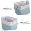 ABOOFAN 1pc Pet Toy Basket Folding Toys Basket Sundries Basket Storage Basket Sundries Container Home Storage Container, 36X22X26CM, Blue, YJECC0CODC17K10179HAE view 3