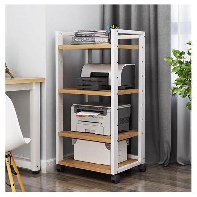 4/5-Tier Removable Audio Stand Media Player Stand CD Rack Corner Rack Component Cabinet Stereo Rack Audio Tower with Height Adjustable Wooden Shelf for Home/Office/Audio Video/DJ/Theater ( Color : A-4