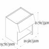 PZEOB Night Stand Walnut Solid Wood Nightstand Scandinavian Style Bedside Table with Drawer Bedside Cabinet for Bedroom Bedside Dresse End Table Spacious Space view 3