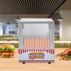 20L/ 5.28 gal Hot Dog Steamer Countertop Hot Dogs & Buns Display Case Electric Stainless Steel Bun Cooker Temperature Control Food Warmer with Acrylic Window view 2