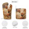 DJUETRUI 4 Pcs Oven Mitts and Pot Holders Heat Resistant Kitchen Oven Mitts with Pot Holders Pig on Straw Microwave Gloves Non-Slip Kitchen Hot Pads Set for Baking Cooking BBQ view 4