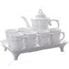 CUTPOIY Tea Set Set Household Living Room Nordic Ceramic Family Simple Teapot and Cup Set view 1