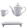 CUTPOIY Tea Set Set Household Living Room Nordic Ceramic Family Simple Teapot and Cup Set view 4