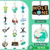 Batiyeer 36 Pack Golf Ball Keychains Bulk Party Favors Sports Gifts Ball Key Chains Funny Keyring for Women Men Birthday Supplies view 3